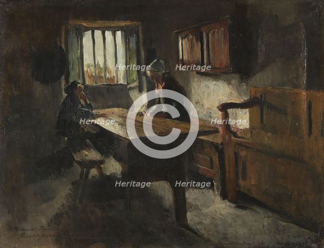 Peasant's Cottage, Rochefort-en-Terre, Brittany, 1881. Creator: Harriet Backer.