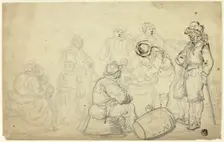 Peasant Scene, n.d. Creators: Willem van de Velde I, Simon de Vlieger