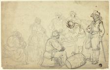 Peasant Scene, n.d. Creators: Willem van de Velde I, Simon de Vlieger