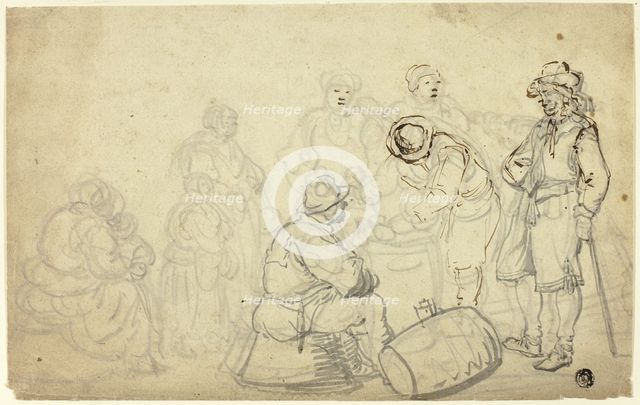 Peasant Scene, n.d. Creators: Willem van de Velde I, Simon de Vlieger.