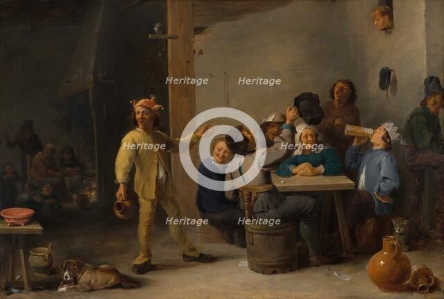 Peasants Celebrating Twelfth Night, 1635. Creator: David Teniers II.