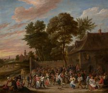 Peasants Dancing and Feasting, ca. 1660. Creator: David Teniers II