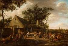 Peasants Dancing at an Inn, c1650-1679. Creator: Jan Steen