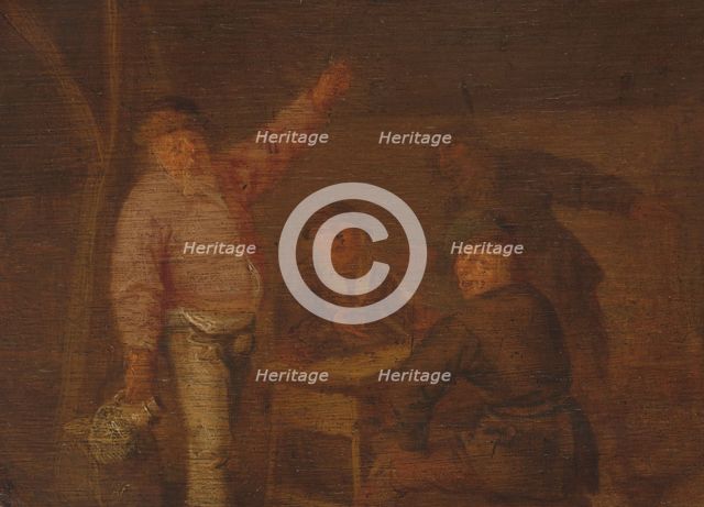 Peasants Drinking in a Barn, c.1628-c.1650. Creator: Pieter Hermansz Verelst.