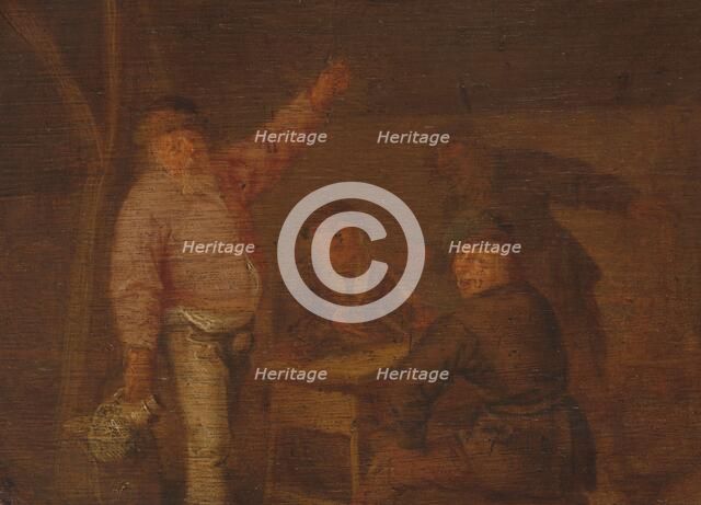 Peasants Drinking in a Barn, c.1628-c.1650. Creator: Pieter Hermansz Verelst.