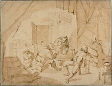 Peasants Drinking, n.d. Creator: Isaac van Ostade