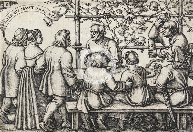 Peasants' Feast, between 1546 and 1547. Creator: Sebald Beham.