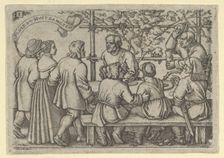 Peasants Feast, from The Peasants Feast or the Twelve Months, 1546-47. Creator: Sebald Beham