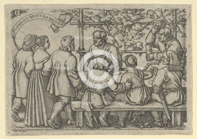 Peasants' Feast, from The Peasants' Feast or the Twelve Months, 1546-47. Creator: Sebald Beham.