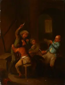 Peasants Fighting, 17th century. Creator: Unknown