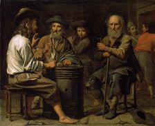 Peasants in a Tavern 1640s. Artist: Mathieu Le Nain