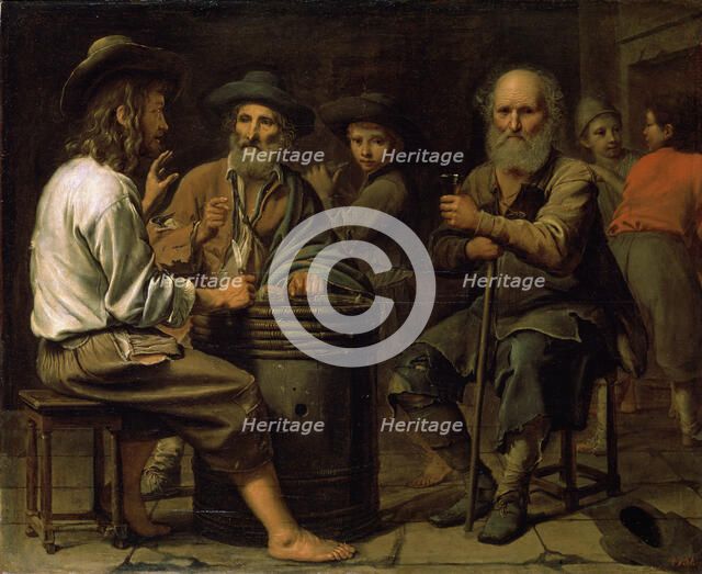 'Peasants in a Tavern', 1640s.  Artist: Mathieu Le Nain