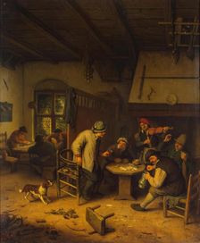 Peasants in a Tavern, 1671. Creator: Adriaen van Ostade