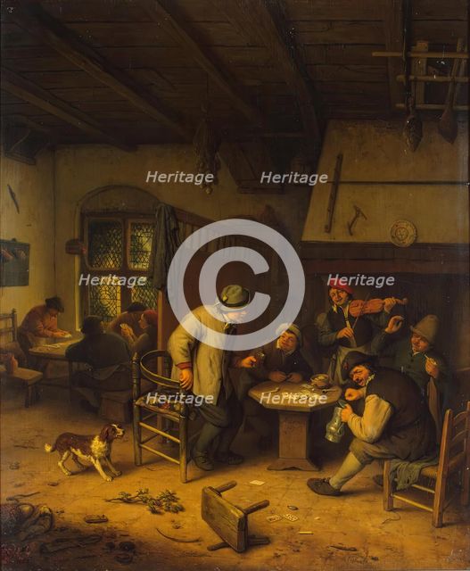 Peasants in a Tavern, 1671. Creator: Adriaen van Ostade.