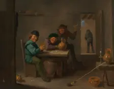 Peasants in a Tavern, c. 1633. Creator: David Teniers II