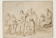 Peasants in a Tavern, c1662. Creator: Philip Koninck
