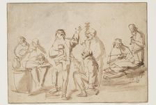 Peasants in a Tavern, c1662. Creator: Philip Koninck