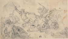 Peasants in a Brawl, n.d. Creators: Cornelis Moninckx, Adriaen van de Venne