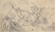 Peasants in a Brawl, n.d. Creators: Cornelis Moninckx, Adriaen van de Venne