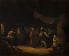 Peasants in an Inn, 1854. Creator: Franciszek Kostrzewski