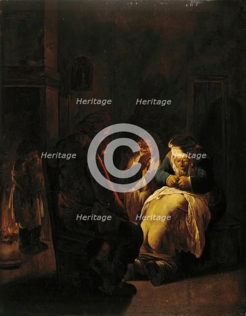 Peasants in the Interior (Family Scene), 1630. Creator: Andries Dirksz Both.
