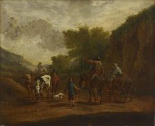 Peasants on the road, 1659-1679. Creator: Nicolaes Berchem