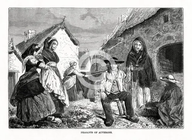 'Peasants of Auvergne', France, 19th century. Artist: Unknown