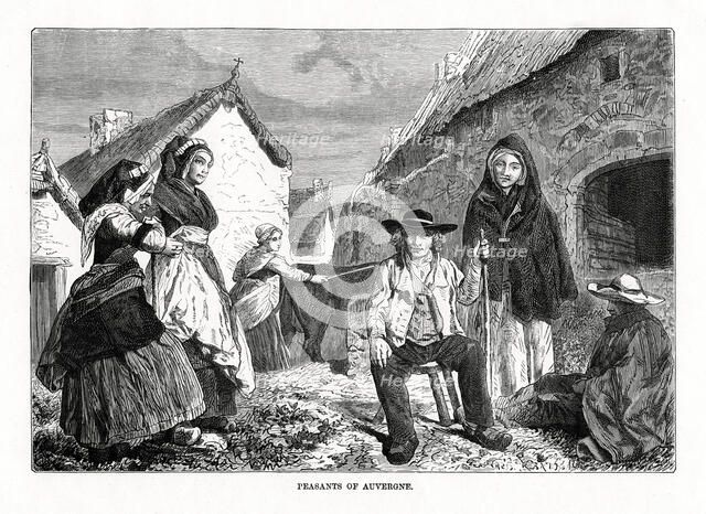 'Peasants of Auvergne', France, 19th century. Artist: Unknown