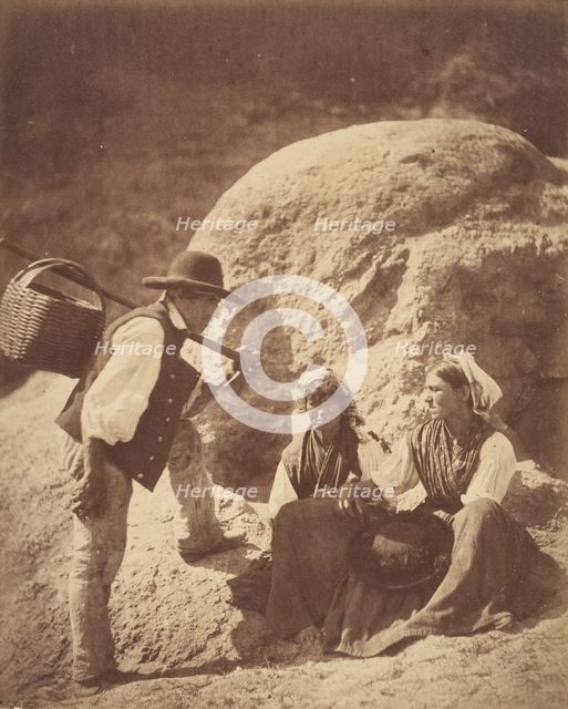 Peasants of the Alto-Douro, 1856. Creator: Joseph James Forrester.