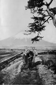 Peasants of the region of Fuji not by name but merely as O Yama, the Honourable Mountain, c1900, Artist: Julian Leonard Street