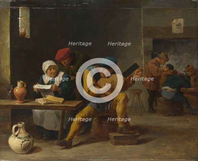 Peasants making Music in an Inn, c. 1635. Artist: Teniers, David, the Younger (1610-1690)