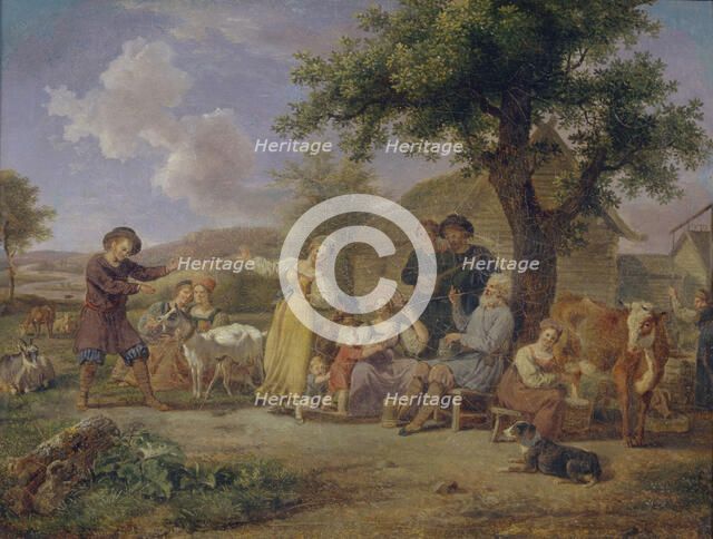 Peasants merry-making, Second Half of the 18th cen.. Artist: Anonymous  