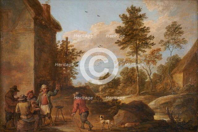 Peasants seated at the inn, between 1630 and 1690. Creator: David Teniers II.