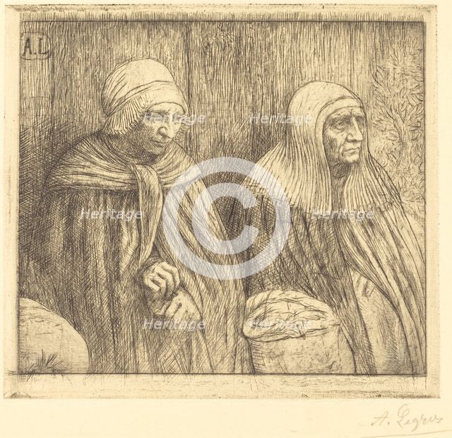 Peasants (Paysannes). Creator: Alphonse Legros.