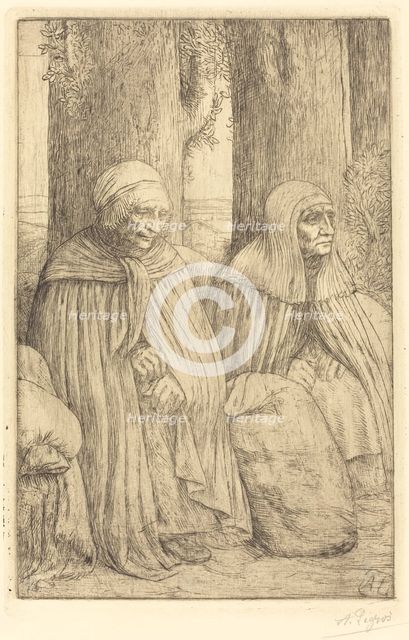Peasants (Paysannes). Creator: Alphonse Legros.