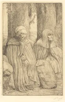 Peasants (Paysannes). Creator: Alphonse Legros