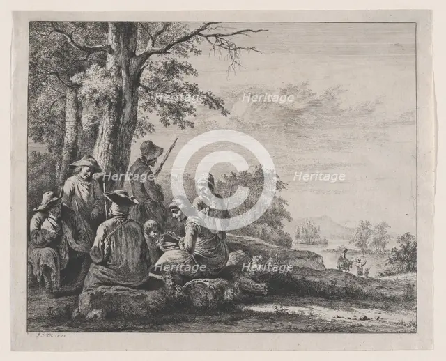 Peasants Resting, 1803. Creator: Jean-Jacques de Boissieu.