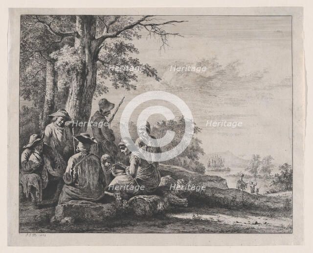 Peasants Resting, 1803. Creator: Jean-Jacques de Boissieu.