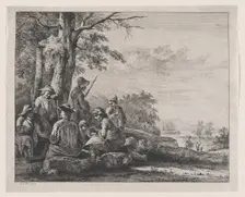 Peasants Resting, 1803. Creator: Jean-Jacques de Boissieu