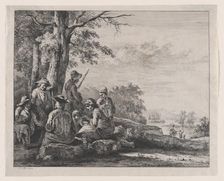 Peasants Resting, 1803. Creator: Jean-Jacques de Boissieu