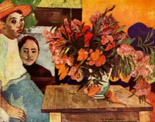 Peasants with Flowers 1936. Artist: Paul Gauguin
