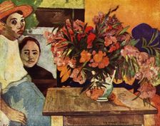 Peasants with Flowers 1936. Artist: Paul Gauguin
