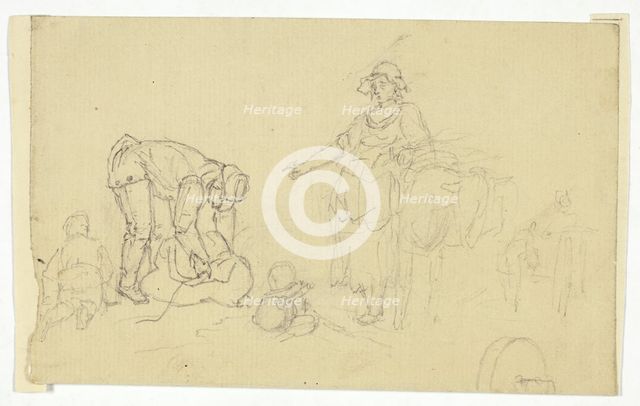 Peasants with Pack Animal, n.d. Creator: William Henry Pyne.