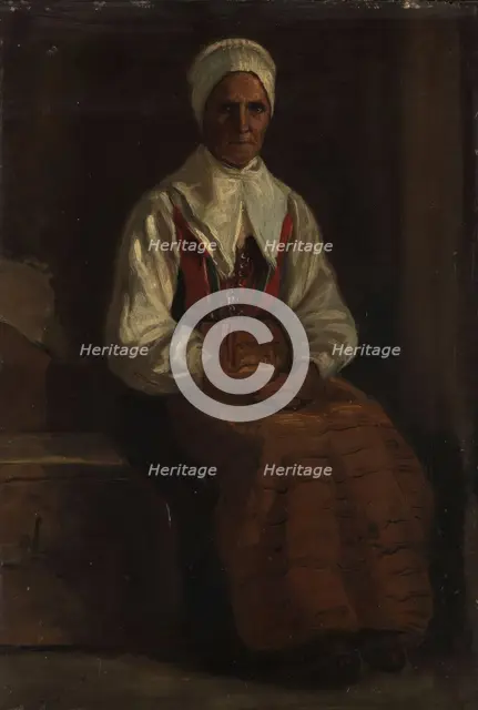 Peasent Woman, c1834-1876. Creator: Adolph Tidemand.