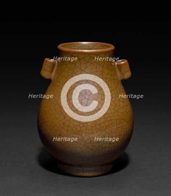 Pear-shaped Jar, 1662-1722. Creator: Unknown.