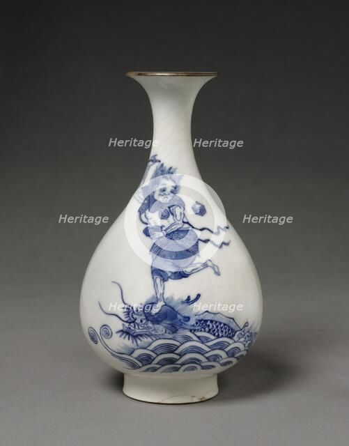 Pear-Shaped Vase, 1723-1735. Creator: Unknown.