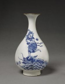 Pear-Shaped Vase, 1723-1735. Creator: Unknown