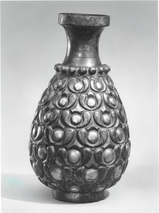 Pear-Shaped Vase, Iran, 8th century. Creator: Unknown