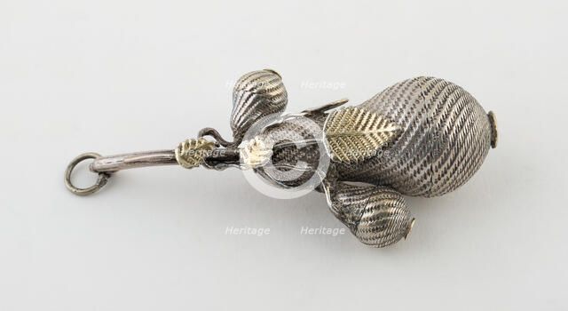 Pear-Shaped Vinaigrette, Europe, c. 1840. Creator: Unknown.