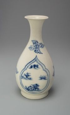 Pear-Shaped (Yuhuchun) Bottle with Everted Lip, Late 15th/early 16th century. Creator: Unknown